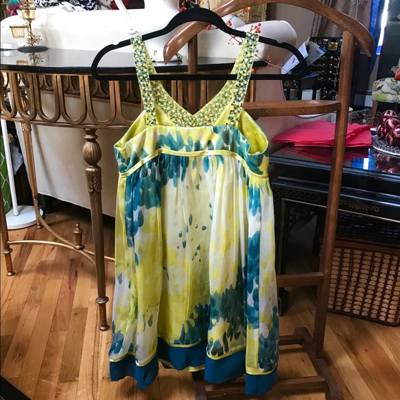 The Collection by Sarasara beaded silk strap dress - Picture 2 of 6